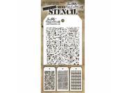 Stampers Anonymous MTS 14 Tim Holtz Mini Layered Stencil Set Pack of 3 Set No.14