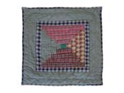 Patch Magic TPHLC Harvest Log Cabin Toss Pillow 16 x 16 in.