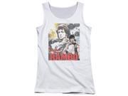 Trevco Rambo First Blood They Drew Collage Juniors Tank Top White XL