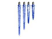 Queens of Christmas C9 ICEDROP9 BL 9 in. Icicle Retrofit Lamp with LED lights Blue Pure White