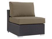 East End Imports EEI 1910 EXP MOC Convene Outdoor Patio Armless Espresso Mocha