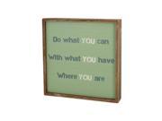 Bulk Buys OF554 8 Wood Framed Sign with Inspirational Saying 8 Piece