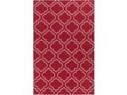 Artistic Weavers AWHD1059 576 York Sara Rectangle Flat Woven Area Rug Red 5 x 7 ft. 6 in.