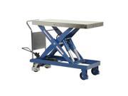 Vestil CART 4000 Single Hydraulic Scissor Cart 47 x 24 in. 4000 lbs