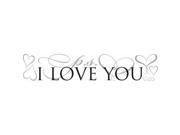 Roommates RMK3283SCS P.S. I Love You Peel Stick Wall Decals Black
