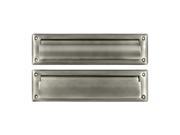 Deltana MS212U15A 13.12 in. Mail Slot with Interior Flap Antique Nickel Solid Brass 25 Case