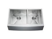 SFC AP3522BL Apron Double Bowl Kitchen Sink 35.375 x 22 x 10 in.