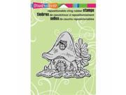 Stampendous CRW164 Cling Stamp 4.75 x 4.5 in. Garden Home
