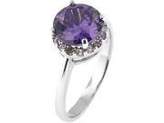 Doma Jewellery SSRZ223PR8 Sterling Silver Ring With Cubic Zirconia Size 8