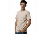 Hanes 5590 Tagless Pocket T Shirt Size 3 Extra Large Sand Grey