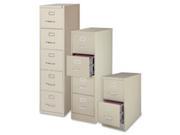 Lorell LLR88036 Vertical File Cabinet 4DR LTR 15 in. x 28.5 in. x 52 in. PY