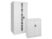 Lorell LLR41306 Steel Storage Cabinets 36 in. x 18 in. x 72 in. Light Gray