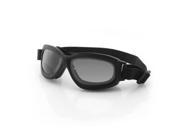 Bobster Eyewear BBRA201 Bravo 2 Ballistic Goggle Black Frame 3 Anti fog Lenses