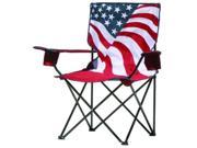 Bravo Sports 133924 American Flag Pattern Folding Patio Quad Chair