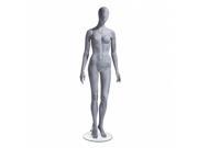 Econoco UBF 1 Female Mannequin Oval Head Arms At Side Left Leg Slightly Bent