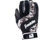 Franklin Sports 21004F2 Sports Shok Wave Batting Glove Black White Digital Camo Youth Medium