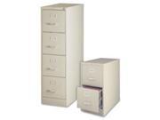 Lorell LLR48497 Vertical File 5 Drawer Ltr 15 in. x 26.5 in. x 61.38 in. Putty
