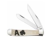 Case Cutlery 43403 6254 SSM Poker Family Ace of Clubs Trapper
