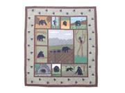 Patch Magic QTBCTY Bear Country Quilt Twin 65 x 85 in.