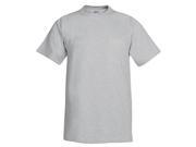 Hanes 5190 Adult Beefy T With Pocket Light Steel Large