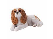 Sandicast MS16901 Mid Size Ruby Cavalier King Charles Spaniel Sculpture Lying