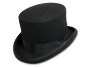 Dorfman Pacific WF569 BLK5 Wool Felt English Topper Hat Black Double Extra Large