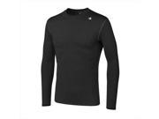 Hanes T625 Champion Double Dry Long Sleeve Mens Compression T Shirt Size Large Black
