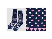 Giftcraft 410682 Stand Together Yo Sox Mens Crew Socks Navy Blue Pack of 3
