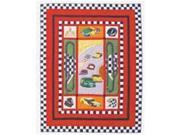 Patch Magic QKRCCR Racecar Quilt King 105 x 95 in.