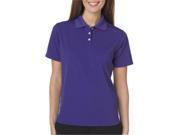 UltraClub 8445L Mens Cool Dry Stain Release Performance Polo Purple Large