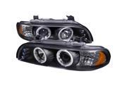 Spec D Tuning 2LHP E3997JM TM Halo Projector Headlight for 01 to 03 BMW 5 Series Black 10 x 25 x 26 in.