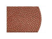 Better Trends BRPMS6RRU Palm Spring Braided Rug Rust 6 ft. Round