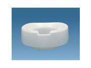 Ableware 4 in. Contoured Tall Ette Elevated Toilet Seat
