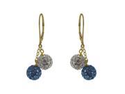 Dlux Jewels GF Gd Asst Gold Filled 8 mm Assorted Color Ball Earrings