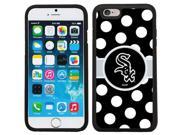 Coveroo 875 6708 BK FBC Chicago White Sox Polka Dots Design on iPhone 6 6s Guardian Case