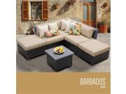 TKC Barbados 6 Piece Outdoor Wicker Patio Furniture Set