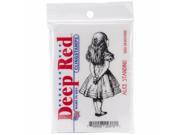 Deep Red Stamps 3X404400 Deep Red Cling Stamp 1.6 X3.1 Alice Standing
