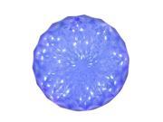 NorthLight 6 in. Blue LED Lighted Hanging Christmas Crystal Sphere Ball Outdoor Decoration