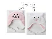 Luvali Convertibles LCKDWSLI Kitten Lamb Reversible Kid s Winter Hat Small