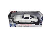 Shelby Collectibles 174 1 1966 Ford Shelby Mustang GT 350 Fastback White 1 18 Diecast Model Car