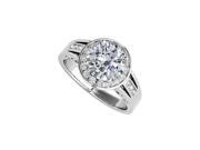 Fine Jewelry Vault UBNR83556AGCZ CZ Engagement Ring in 925 Sterling Silver