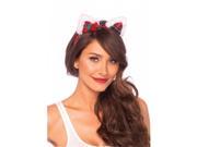 Leg Avenue A276522101 Christmas Kitty Ear Headband One Size Multicolor
