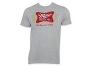 Tees Miller High Life Mens Classic Logo T Shirt Grey Extra Large