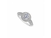 Fine Jewelry Vault UBNR83267AGCZ CZ Engagement Ring in 925 Sterling Silver