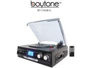 Boytone BT17DJBC Turntable With Multi Rpm Black