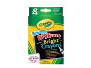 Crayola Llc BIN985202 Crayola Dry Erase Bright 8 Count Crayons