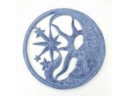Celestial Wall Hanging Plaque in Aluminum with Patina Finish