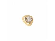 Fine Jewelry Vault UBJ5032Y14D 101RS4.5 Diamond Flower Ring 14K Yellow Gold 0.75 CT Size 4.5