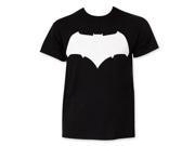 Tees Batman V Superman Batman Logo Mens T Shirt Black White Large