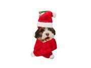 Bulk Buys SA438 12 Holiday Pet Santa Hat Scarf Set 12 Piece